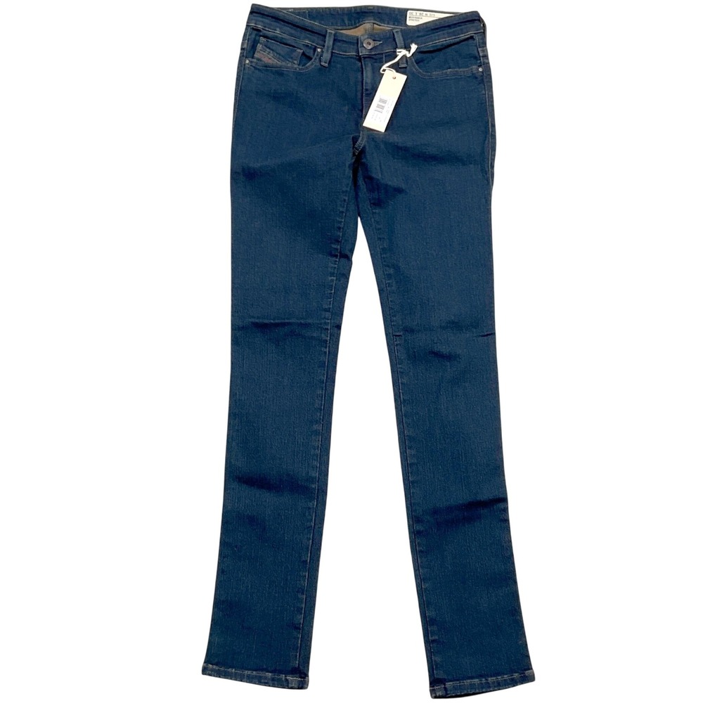 Diesel Skinzee Jeans Women 28W 30L Blue Super Slim Skinny ACTUAL 27W 29.5L‎
